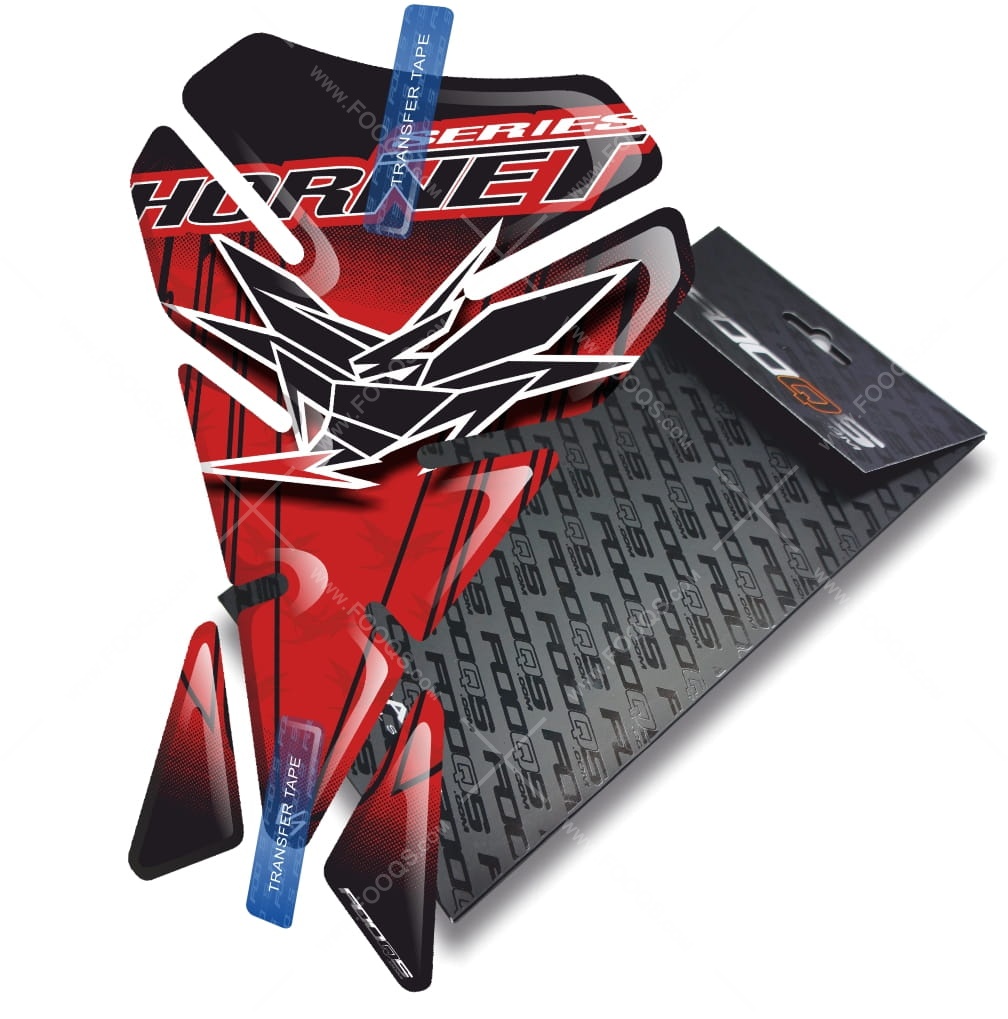 Protection Réservoir Motos Honda Hornet - Autocollant 3D Résine Polyuréthane - 14.5x20 Cm
