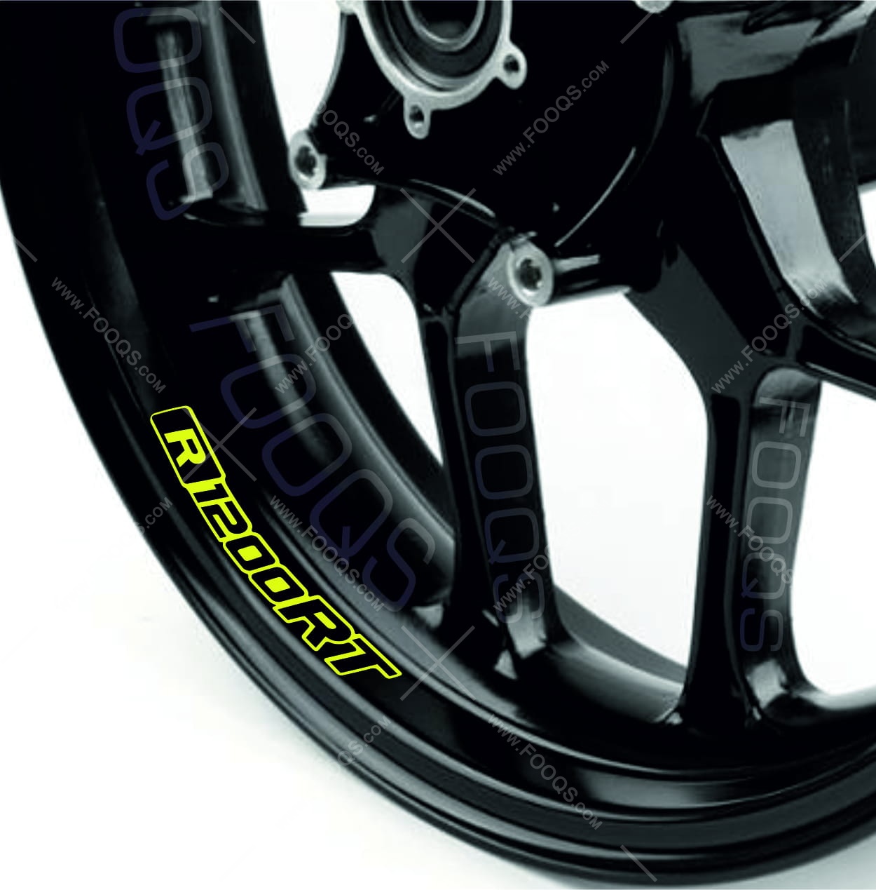 BMW Motorsport Style Wheel Rim Decals / Stickers For R1200RS Motorcycle – Set Of Stripes