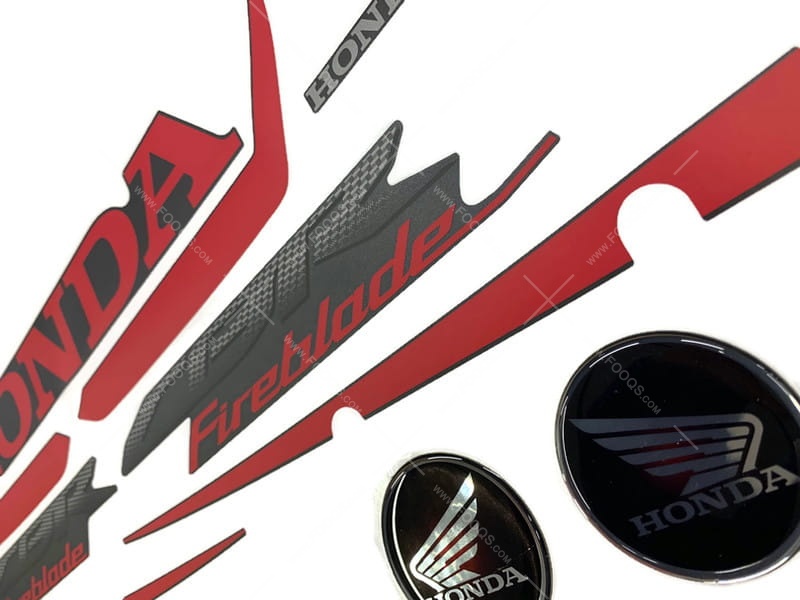 AD Racing Graphics 500RR CBR Decals – Black/Red – Fit Honda CBR500, NSR50, Ruckus, Pocket Bikes
