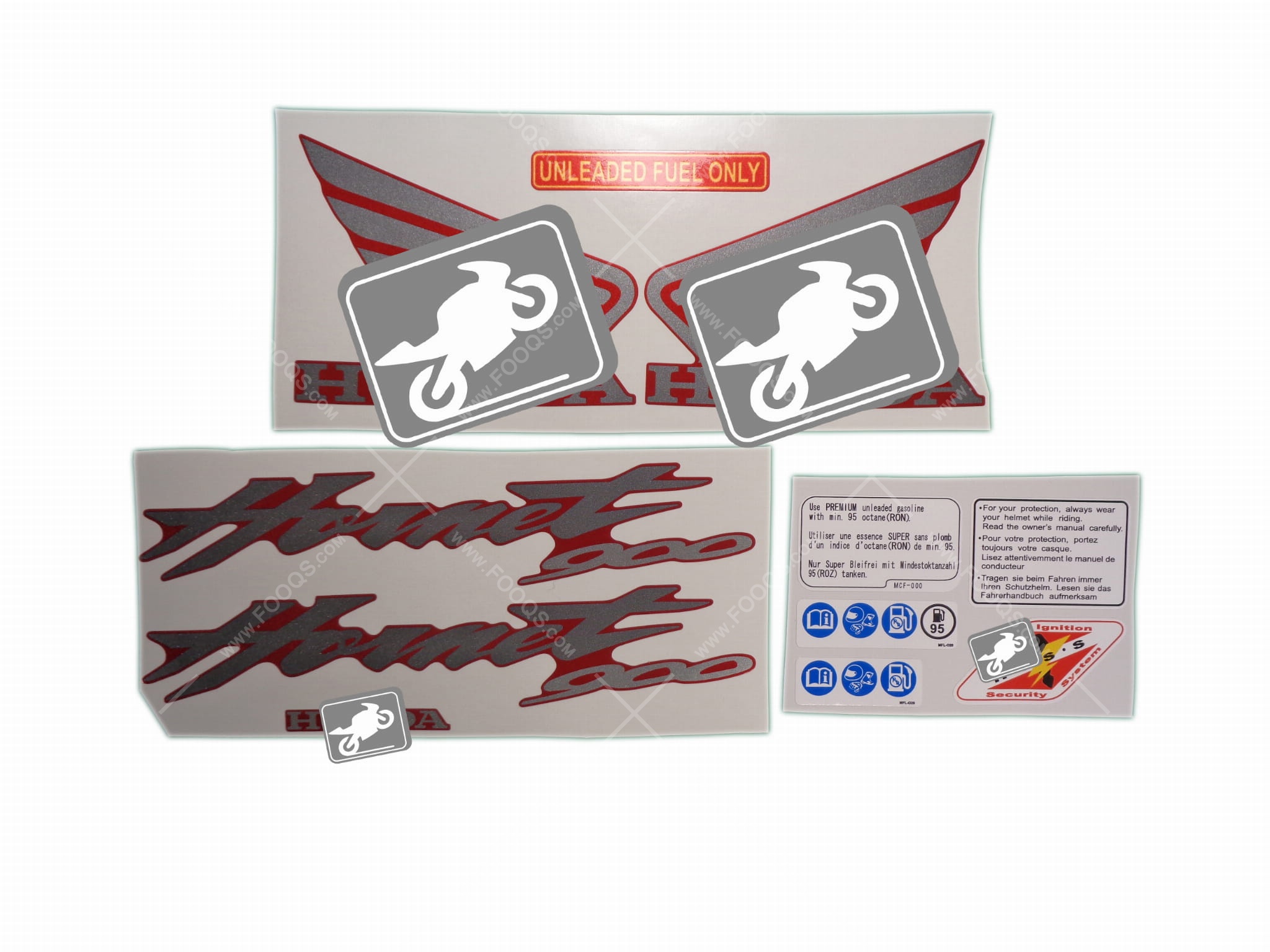 900f Stickers Honda CB 900F Hornet 2006 red fooqs naklejki motor sticker ...