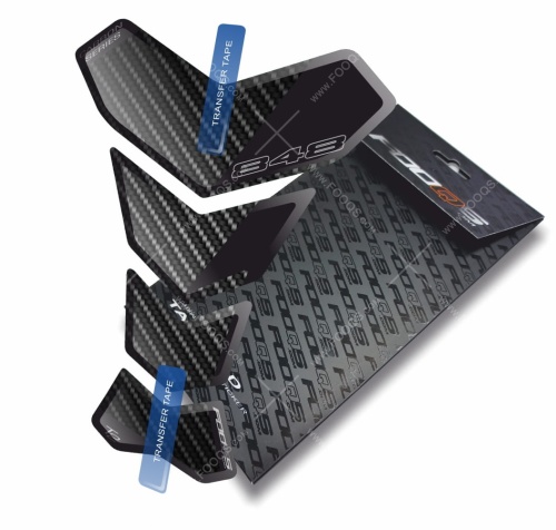 Tankpad Ducati 848 T2 black carbon sticker