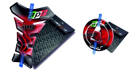 Tankpad Cappad Aprilia RS 4 RSV 4 Tuono 125 Shiver RS 50 RS 125 RS 250 RSV 1000 Mille T1 red sticker