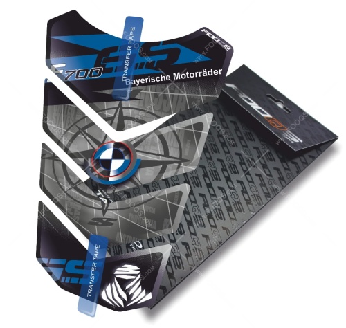 Tankpad BMW F 700 GS TA blue sticker