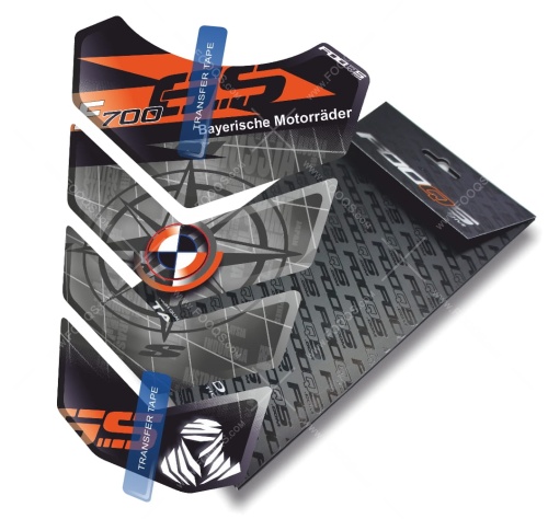 Tankpad BMW F 700 GS TA orange sticker