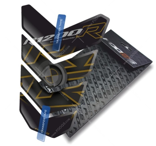 Tankpad BMW R 1200 R TA black gold sticker