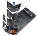 Naklejka na bak tankpad TX Bmw R 1250 GS Black Green