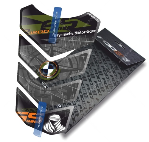 Tankpad BMW R 1200 GS Adventure TA black green sticker
