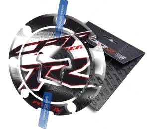 Adesivo per il tappo del carburante Honda CBR 600 1000 RR older model bianco