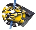 Cappad Honda CBF 500 600 650 900 1000 T1 yellow older model sticker