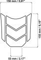 Tankpad Honda Africa Twin CRF HRV TA blue dimensions