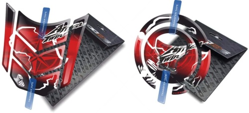 Tankpad Cappad Honda Africa Twin CRF HRV TA red sticker