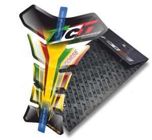 Adhesivo para tanque Tankpad T1 Ducati Panigale Monster 848 Evo 1098 748 999 Supersport 996 Diavel 1199 1299 Amarillo Flag