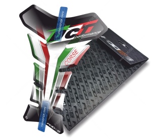 Adhesivo para tanque Tankpad T1 Ducati Panigale Monster 848 Evo 1098 748 999 Supersport 996 Diavel 1199 1299 Blanco Flag