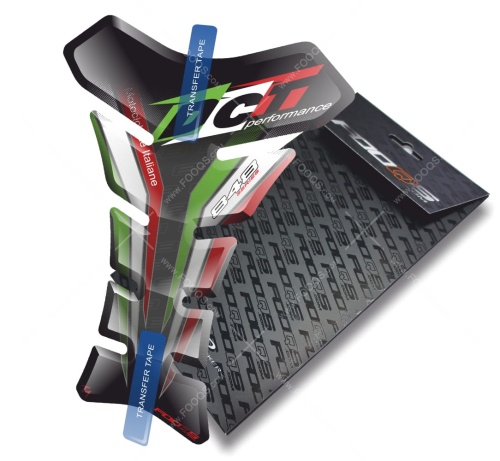 Tankpad Ducati 848 T1 black flag sticker