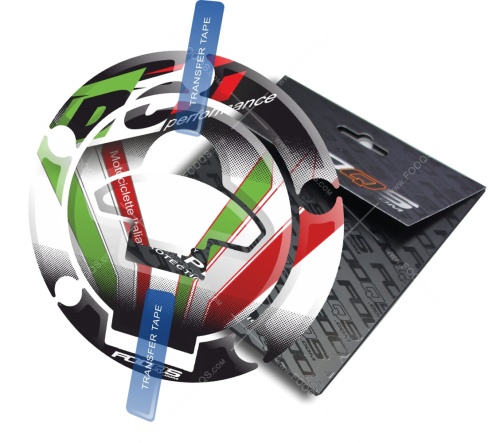 Cappad Ducati 848 1098 S Monster Panigale T1 white flag sticker