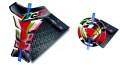 Tankpad Cappad Ducati 848 1098 S Monster Panigale T1 red flag sticker