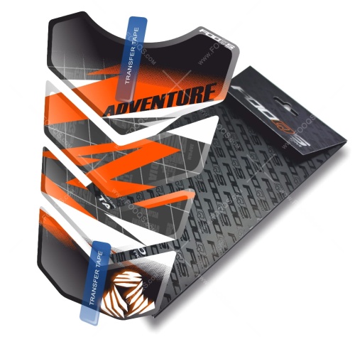Tankpad KTM Adventure R 1050 1090 119 1290 TA white black orange sticker