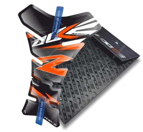 Tankpad KTM Duke 125 250 390 690 790 1029 T1 black orange sticker