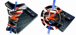 Adesivi per serbatoio tankpad cappad T1 KTM Duke 125 250 390 600 790 1029 Black Orange