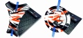 Tankpad Cappad KTM Duke 125 250 390 690 790 1029 T1 white orange sticker