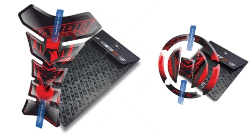 Tankpad Cappad Suzuki GSF 600 650 1200 1250 Bandit T1 red sticker