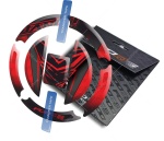 Adhesivo depósito de combustible Suzuki GSF 600 650 1200 1250 Bandit Rojo