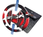 Suzuki GSR 600 650 750 Adhesivo depósito combustible rojo