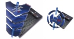 Pegatinas de tanque Tankpad cappad TA Suzuki GSX-1300R Hayabusa Azul
