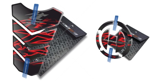 Tankpad Cappad Suzuki GSX 1300R Hayabusa TA black red sticker
