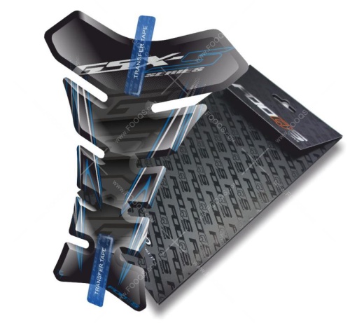 Tankpad Suzuki GSX-S 750 1000 T1 black blue sticker