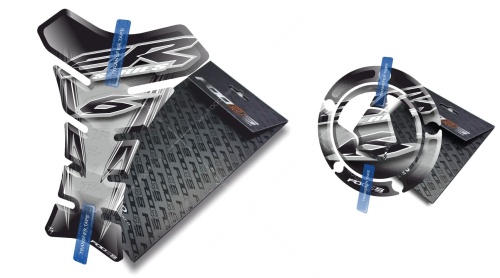 Tankpad Cappad Kawasaki Er 6f 6n T1 silver sticker
