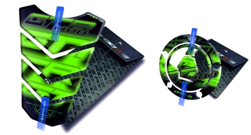 Tankpad Cappad Kawasaki GTR 1400 TA green sticker