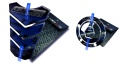 Tankpad Cappad Kawasaki GTR 1400 TA black blue sticker