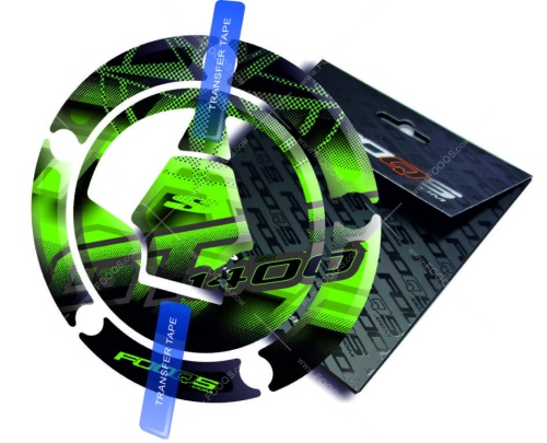 Cappad Kawasaki GTR 1400 TA green sticker