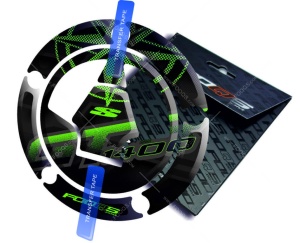 Naklejka na wlew paliwa Kawasaki GTR 1400 Black Green