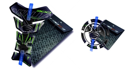 Tankpad Cappad Kawasaki Ninja 300 T1 black green sticker