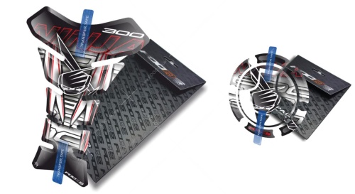 Tankpad Cappad Kawasaki Ninja 300 T1 white red sticker