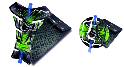 Tankpad Cappad Kawasaki Ninja 650 new model T1 green sticker