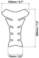Tankpad Cappad Kawasaki Ninja 650 new model T1 green dimensions