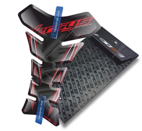 Tankpad Kawasaki Versys 250 300 650 1000 T1 black red sticker