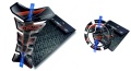 Tankpad Cappad Kawasaki Z 300 T1 black orange sticker