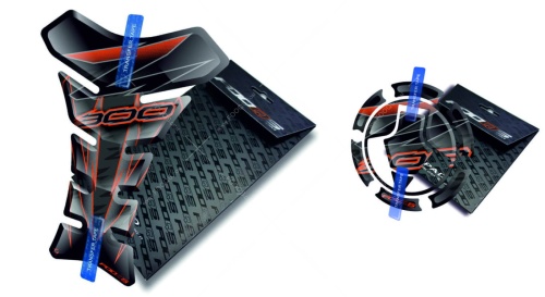 Tankpad Cappad Kawasaki Z 300 T1 black orange sticker