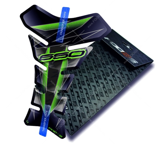 Tankpad Kawasaki Z 650 T1 black green sticker
