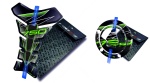 Adesivi per serbatoio tankpad cappad T1 Kawasaki Z 750 Black Green