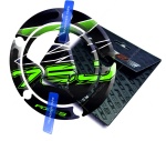 Adesivo per il tappo del carburante Kawasaki Z 750 Black Green