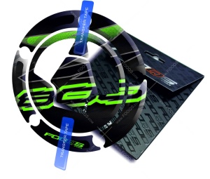 Naklejka na wlew paliwa Kawasaki Z 800 Black Green