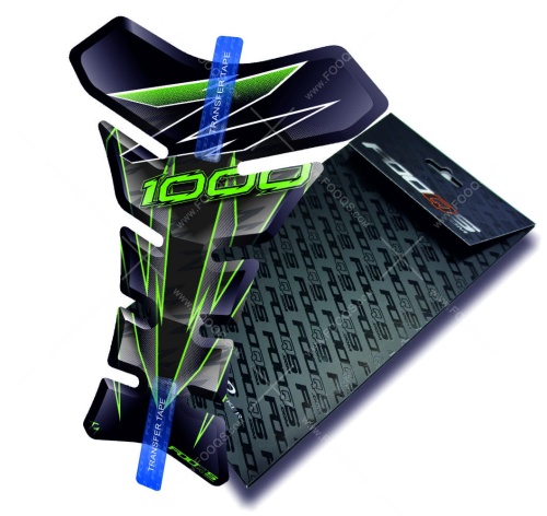 Tankpad Kawasaki Z 1000 T1 black green sticker