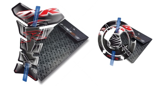 Tankpad Cappad Kawasaki ZX 6R T1 black red sticker