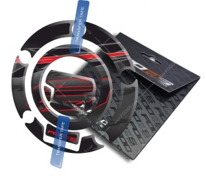 Cappad-Aufkleber Yamaha FZ8 Schwarz