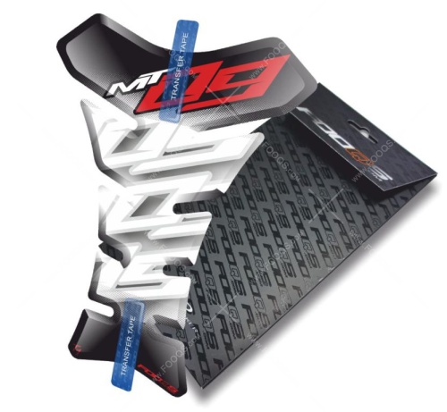 Tankpad Yamaha MT 09 T1 white red sticker
